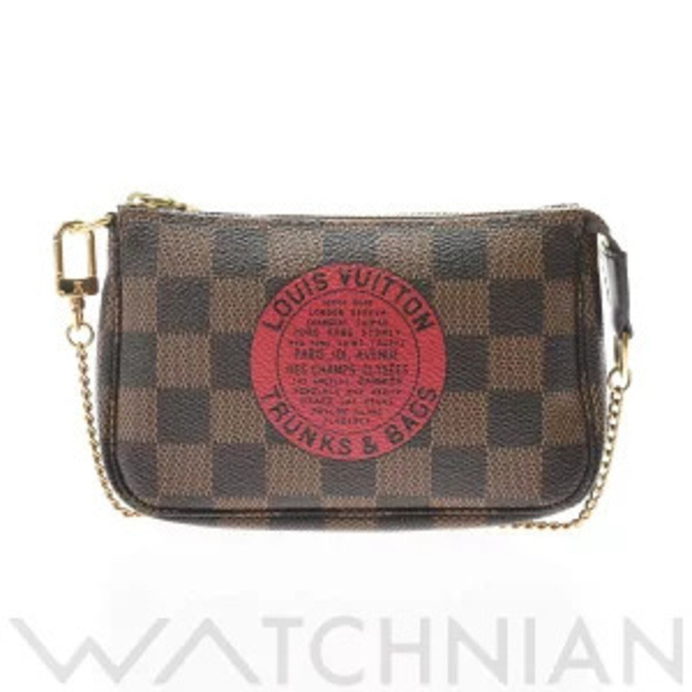 Louis Vuitton Damier Pochette Accessoires TB Brown Canvas Accessory Pouch